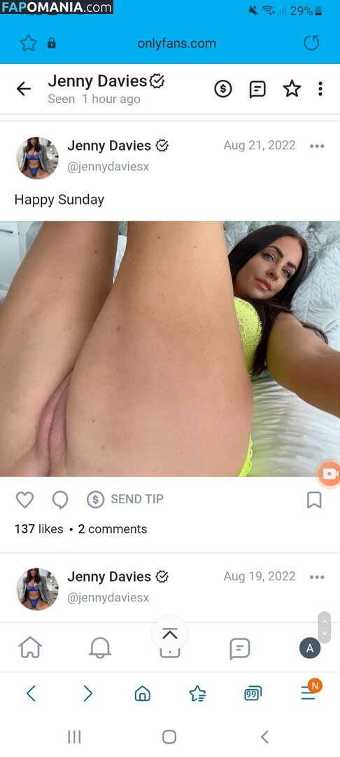 Jenny Davies / jennydaviesofficial / jennydaviesx Nahý OnlyFans  Uniklá fotka #280