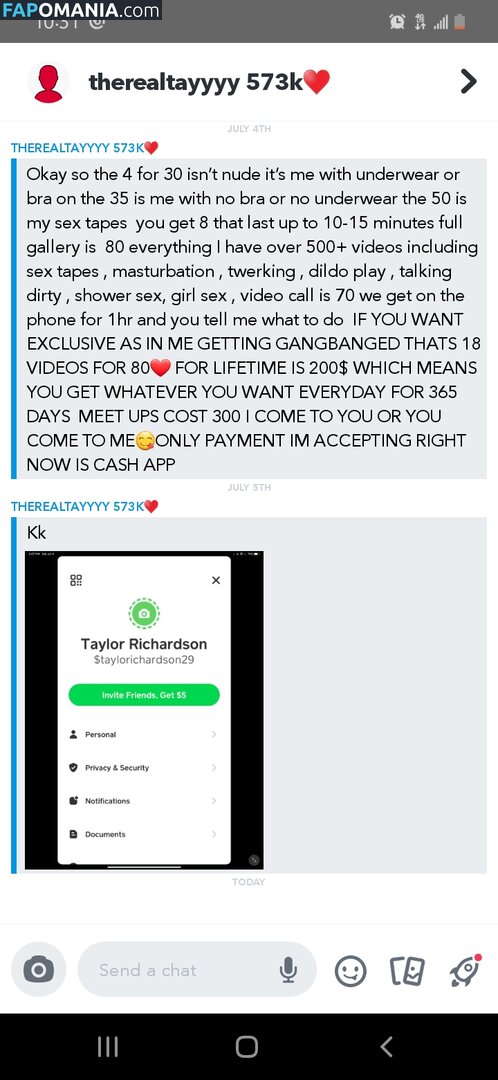 Akaficialtayyyy_ / Playwithtayyy / tayler_lauren2 / tayyy_moneyy Nahý OnlyFans  Uniklá fotka #177